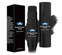 Relleno para Barba, Crema Densificadora Y Cepillo Para Barba, Tinte Antitranspirante 7g Duradera, Impermeable con Acabado Natural Resistente