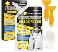 Relleno para grietas en hormigón 700g Relleno para grietas en cemento altamente elástico y autonivelante, masilla impermeable para reparar losas de hormigón en entradas, aceras, juntas - Gris