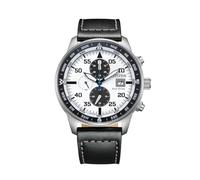 CITIZEN Reloj Aviator Crono Eco-Drive Blanco y Negro para Hombre - Ref. CA0880-07A