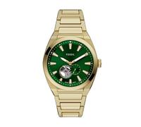 FOSSIL Reloj analógico 'EVERETT' oro / verde oscuro / blanco One Size oro / verde oscuro / blanco