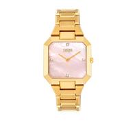 TOUS Reloj analógico con Brazalete de Acero Dorado y Esfera de nácar Rosa Karat 3000144900