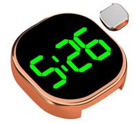 Reloj Adhesivo Reloj De Coche Para Salpicadero Con Pantalla LCD Clara Y LED