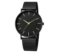 Reloj analógico de acero inoxidable para hombre y joven, H, One Size
