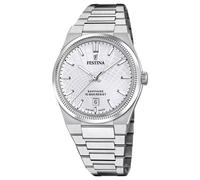 Festina Swiss Made Reloj Hombre Analógico de Acero Inoxidable 316l Plateado
