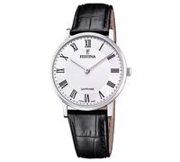 Festina Reloj hombre F20012/2 – Swiss Made, cuero negro, cuarzo, zafiro, 5 ATM – Classic Leather