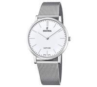 Festina Reloj para Hombre F20014/1 Hecho en Suiza, Plata, Acero Inoxidable, Caja de Acero Inoxidable, Correa de Acero Inoxidable, Plata, Pulsera