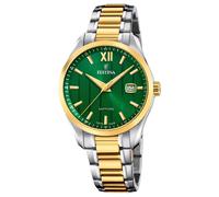 Festina Swiss Made Reloj Hombre Analógico de Acero Inoxidable 316l Multicolor - Movimiento de Cuarzo - Calendario - Cristal Zafiro de Alta Resistencia - Resistente al Agua 5 ATM F20027/3