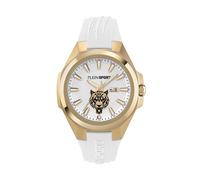 Plein Sport TIGERMASTER - Reloj analógico de cuarzo para hombre, Ip Gold/White - Ps7ba0224, Correa