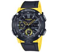 Casio Reloj Cuarzo Hombre 52.00mm con dial Análogico-Digital Negro y Correa de Caucho Negra GA-2000-1A9ER