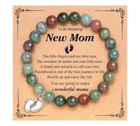 Reloj analógico para hombre, 1ª vez, Día de la Madre, Mommy To Be pulsera, joyería para mujer, juego de tachuelas, A, Plástico, No es una piedra preciosa