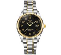 Reloj analógico para mujer con piedras preciosas inspiradoras correa de cuero para mujer, esfera rodante negra, contador de pasos para Smart (B, talla única), B, talla única, pulsera