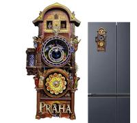 Reloj astronómico con imanes para , calcomanía de horologe, gráfico de 1 pieza para puertas más frías, magnético con arte vintage, suministro de galera, recuerdo para cocinas, taquillas y