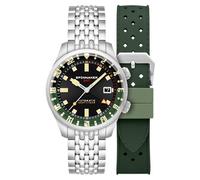 Reloj automático para hombre Spinnaker Bradner GMT de 42 mm con brazalete de acero inoxidable sólido SP-5121, 42mm