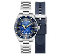 Reloj automático para hombre Spinnaker Junior Piccard de 42 mm con brazalete sólido de acero inoxidable SP-5159, 42.0