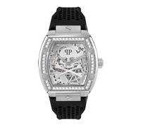 Reloj Automático Philipp Plein Para Hombre $KELETON PWBAA1323 Silicona