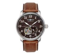 Reloj Automático Zeppelin 7666-4 LZ127 Graf Dial Marrón