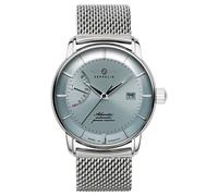 Zeppelin Atlantic Power Reserve 8462 - Reloj automático para Hombre, Azul Hielo/Correa de Metal, Pulsera