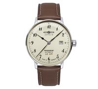 Reloj Automático Zeppelin Para Hombres Hindenburg LZ129 Braun/Beige 8056-5