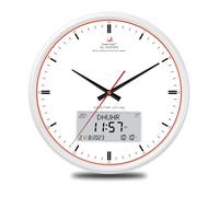 Reloj Azan, reloj de oración musulmán LED, reloj de pared Athan, reloj digital Azan para casa/oficina/mezquita (blanco)