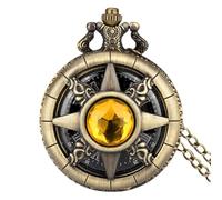 Reloj bolsillo con gemas Gemas Antiguas Números Romanos Y Escala Steampunk