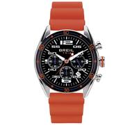 BREIL Men's Score Mono-Clock dial Black Time Only Movement - 3 LANCHE Quartz and Green Silicone Strap EW0637