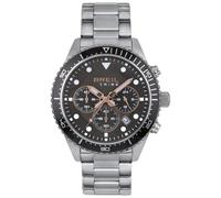 Reloj BREIL VELA HOMBRE Esfera MONOCROMÁTICA GRIS Movimiento CRONÓGRAFO CUARZO y PULSERA DE ACERO PLATEADO EW0580 - Resistencia Al Agua 10 Atmósferas - Esfera Antracita con Agujas E índices Luminosos