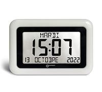 Reloj Calendario - Geemarc Viso10 con Ajuste Automático de la Hora y Caracteres Grandes - Para Personas que Viven con Alzheimer - Funciona con Pilas - Sin Retroiluminación - Versión ES