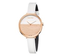 Reloj CALVIN KLEIN Mujer Rise Tiempo Piel Blanco / Oro Rosa