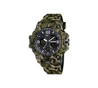 CALYPSO Reloj Digital Hombre Analógico de Caucho Verde - Movimiento de Cuarzo - Resistente al Agua 5 ATM Fecha y Calendario, Cronógrafo, Doble Horario, Luz, Alarma, 12 y 24 Horas K5855/3 X-Trem