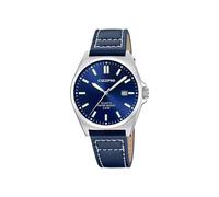 CALYPSO Reloj Analógico Hombre K5868/3 Cuarzo - Resistente al Agua 5 ATM Movimiento de Alta Precisión - Estilo Elegante y Clásico - Correa de Piel Azul - Basic - Reloj Pulsera Hombre