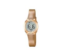 CALYPSO - Reloj Digital Unisex con Pantalla LCD y Correa de plástico de Color Dorado K5677/3