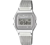 Reloj Casio A158WEM-7EF con Malla de Acero Vintage Digital Clásico