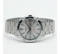 Casio Reloj de Vestir MTP-V004D-7CUDF, Plata, Pulsera