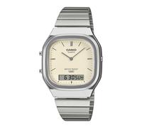Reloj CASIO AQ-240E-7A2EF Acero Inoxidable Blanco Chrono Alarm Vintage