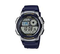 Casio AE-1000W-2AV - Reloj (Reloj de pulsera, Resina, Negro, Azul, Plata, Resina, Azul, Resina)