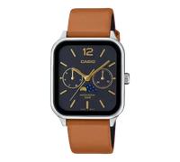 Reloj Casio Colección MTP-M305L-1AVER para Hombre, Acero Inoxidable, Correa de Cuero Auténtico, Resistente al Agua hasta 5 Bares