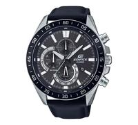 CASIO - Montre en cuir veritable - EDIFICE - Noir