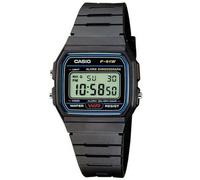 Reloj Casio Hombre Digital F-91W-1YER Negro Clásico con Alarma, Cronómetro y Luz