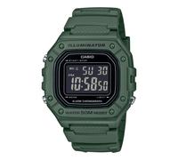 Reloj CASIO ILLUMINATOR W-218H-3BVEF Silicona Verde Chrono Alarma Sub 50mt