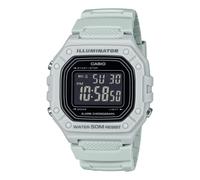 Reloj CASIO ILLUMINATOR W-218H-8BVEF Silicona Gris Chrono Alarma Sub 50mt
