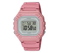 Reloj CASIO ILLUMINATOR W-218HC-4AVDF Silicona Rosa Chrono Alarma