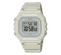 Reloj CASIO ILLUMINATOR W-218HC-8AVDF Silicona Blanco Chrono Alarma
