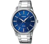 Reloj Casio analogico MTP-1303D-2a dial blanco correa de acero inoxidable 47 mm x 40 mm