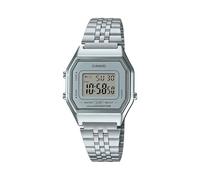 Casio Reloj Digital para Mujer de Automático con Correa en Acero Inoxidable Chapado en Platino LA-680WA-7