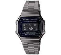 Casio - Reloj Vintage A168WEGG-1BEF - Reloj Unisex - Resistente a Salpicaduras - Digital - con Correa de Acero - Negro