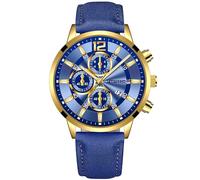 Reloj casual para hombre Reloj de cuarzo Fashion Date Concept con correa de muñeca de cuero de ajuste cómodo, X