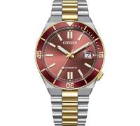 Citizen NJ0234-58X - Reloj automático para hombre (acero inoxidable, esfera roja bicolor, 40 mm)