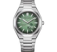 CITIZEN NK5020 Zenshin 60 Super Titanium - Reloj automático para hombre con correa de eslabones de titanio y cristal de zafiro, verde