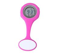 Reloj Colgante Llavero Enfermeras de Padrino Reloj de Solapa para enfermería Relojes de Hermana para Damas Reloj eléctrico Reloj de Bolsillo Rosa, Rosa., 4.3 * 10.3cm