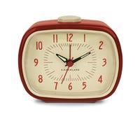 KIKKERLAND Reloj con Alarma Retro Rojo Escritorio, Multicolor, Única